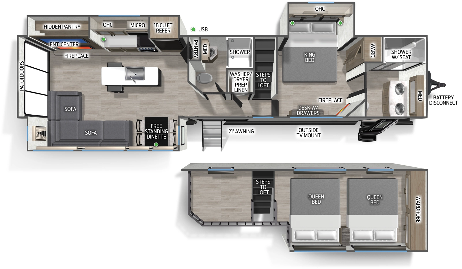 Cascade 39JMC Floorplan